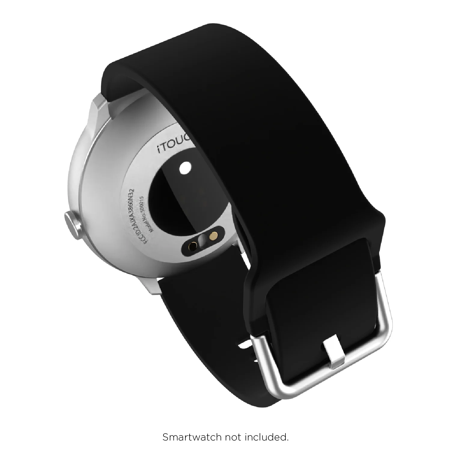 iTouch Air 3 40mm, Sport 3 & Sport Interchangeable Strap: Black Silicone - Image 4