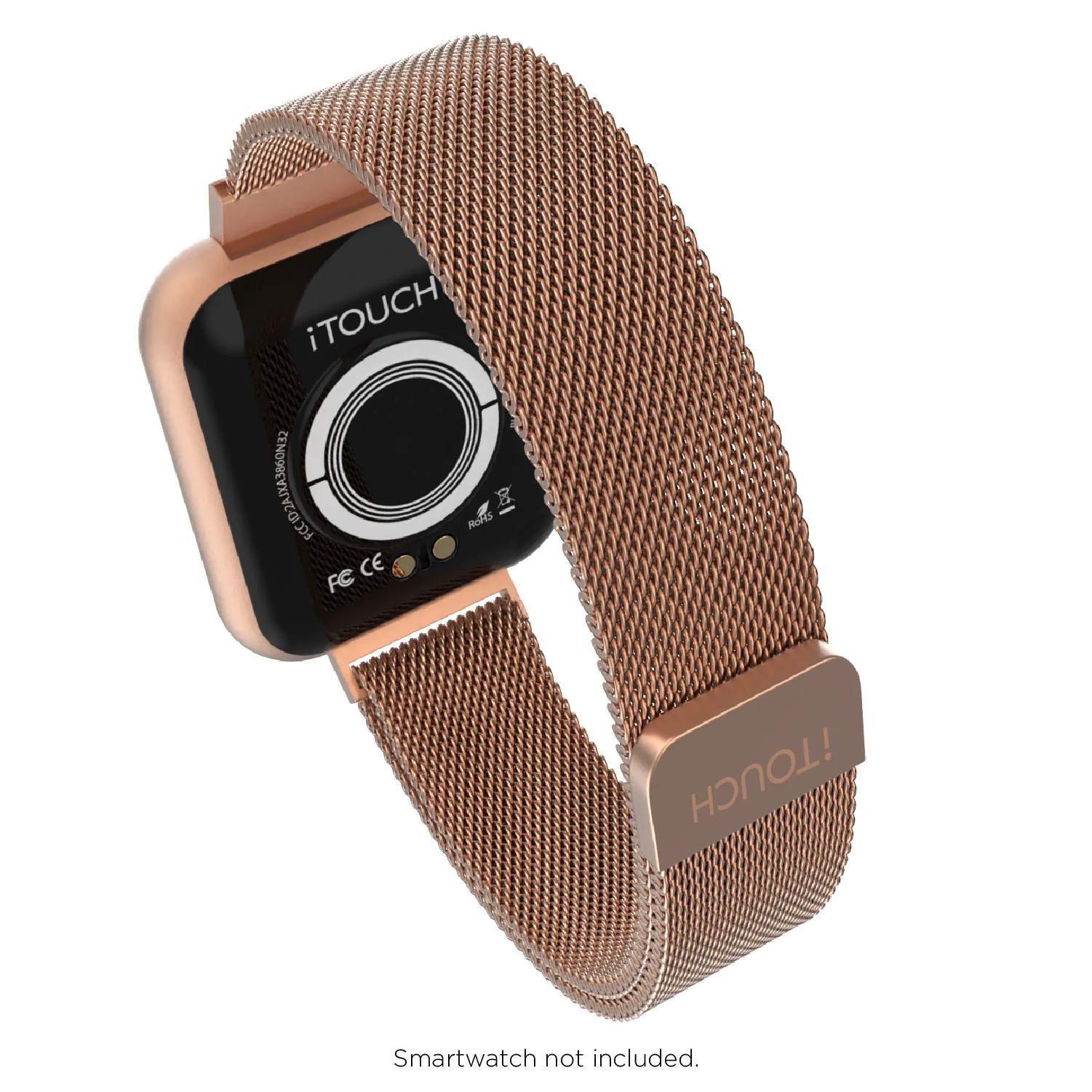 iTouch Air 3 40mm/Sport 3/Sport 4 Extra Interchangeable Strap: Narrow Rose Gold Mesh - Image 4