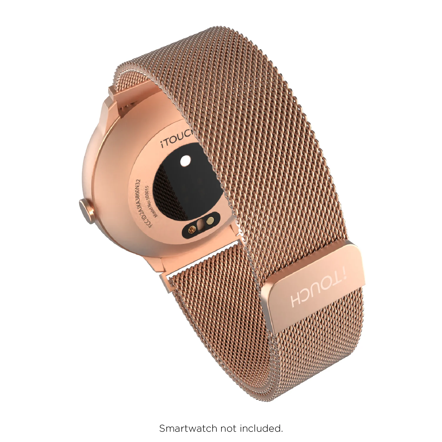 iTouch Air 3 40mm/Sport 3/Sport 4 Extra Interchangeable Strap: Rose Gold Mesh - Image 4