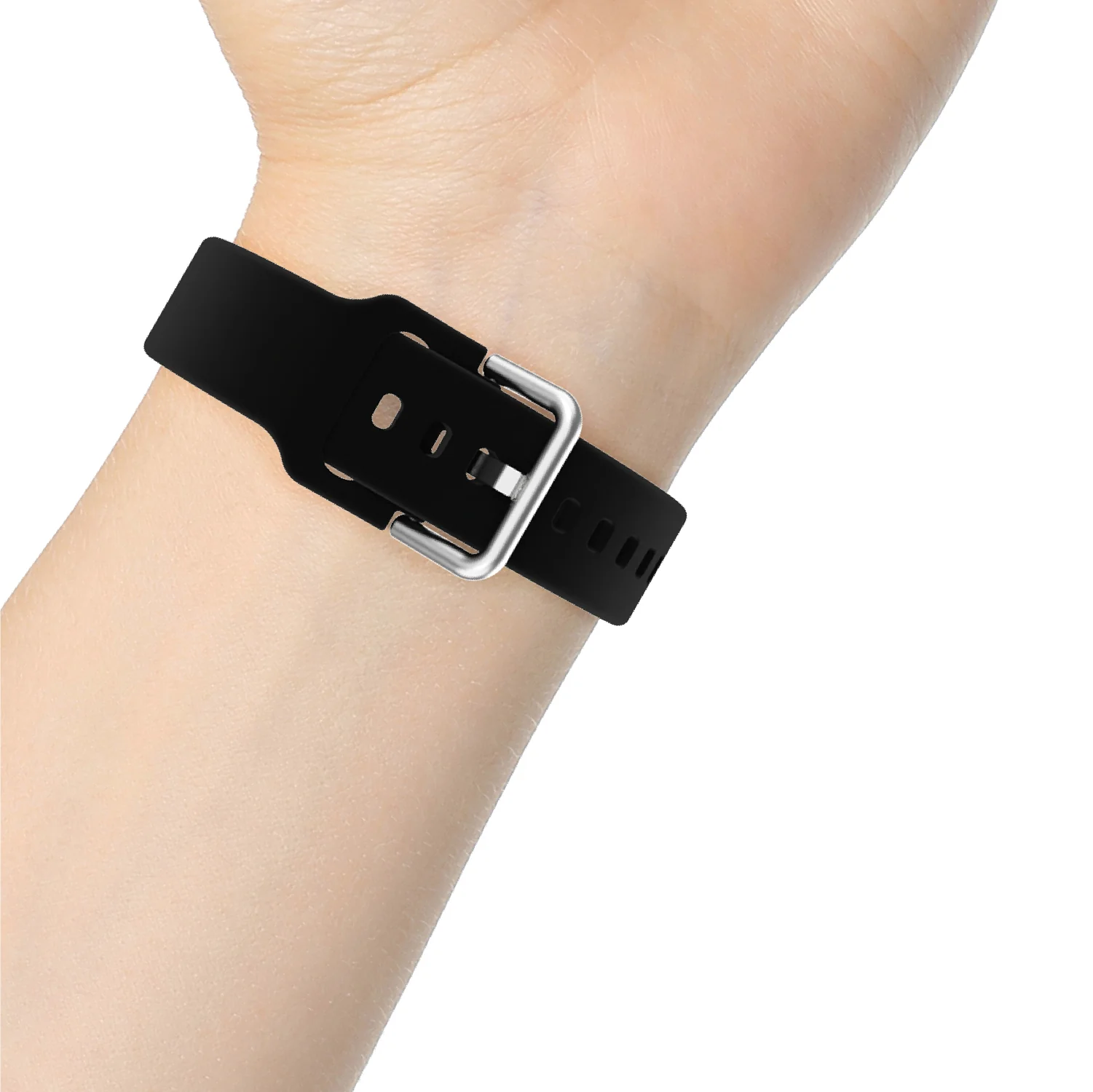 iTouch Air 3 44mm/Air 4 Extra Interchangeable Strap: Black Silicone - Image 5